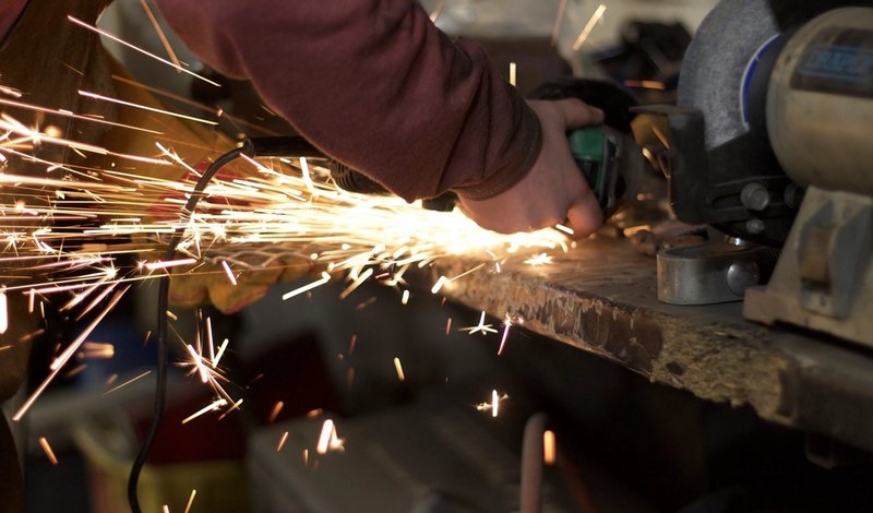 Meulage en atelier